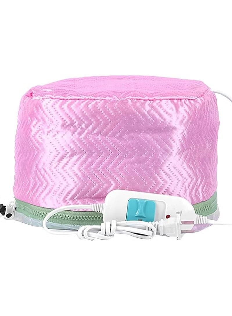 Hair Treatment Thermal Cap Pink/White