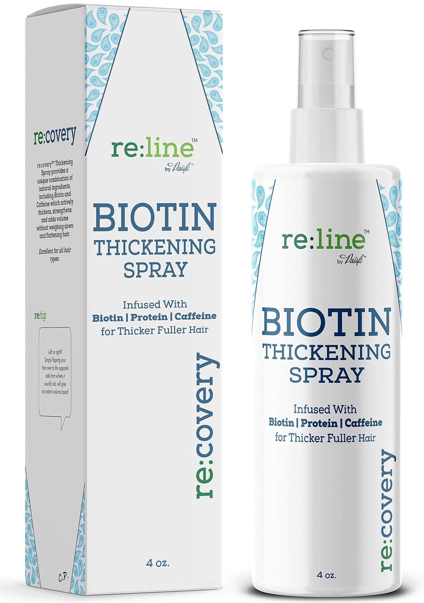 Biotin Hair Thickening and Growth Spray for Thinning and Texturizing Hair Loss Prevention Tonic for Men and Women
