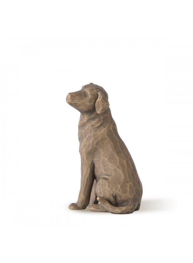Willow Tree Love My Dog (Dark), Sculpted Hand-Painted Figure