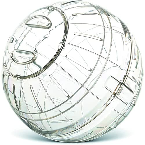 Runner Exercise Ball for Small Pets – 12cm Transparent Hamster Ball for Guinea Pigs, Mice, Gerbils, Kittens & Small Dogs Safe & Fun Workout Toy for Active Playtime Indoors
