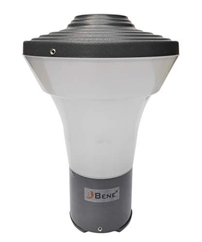 BENE Gate Light/Garden Light/Outdoor Lamp FKoel Milky (Grey, 19 Cms)