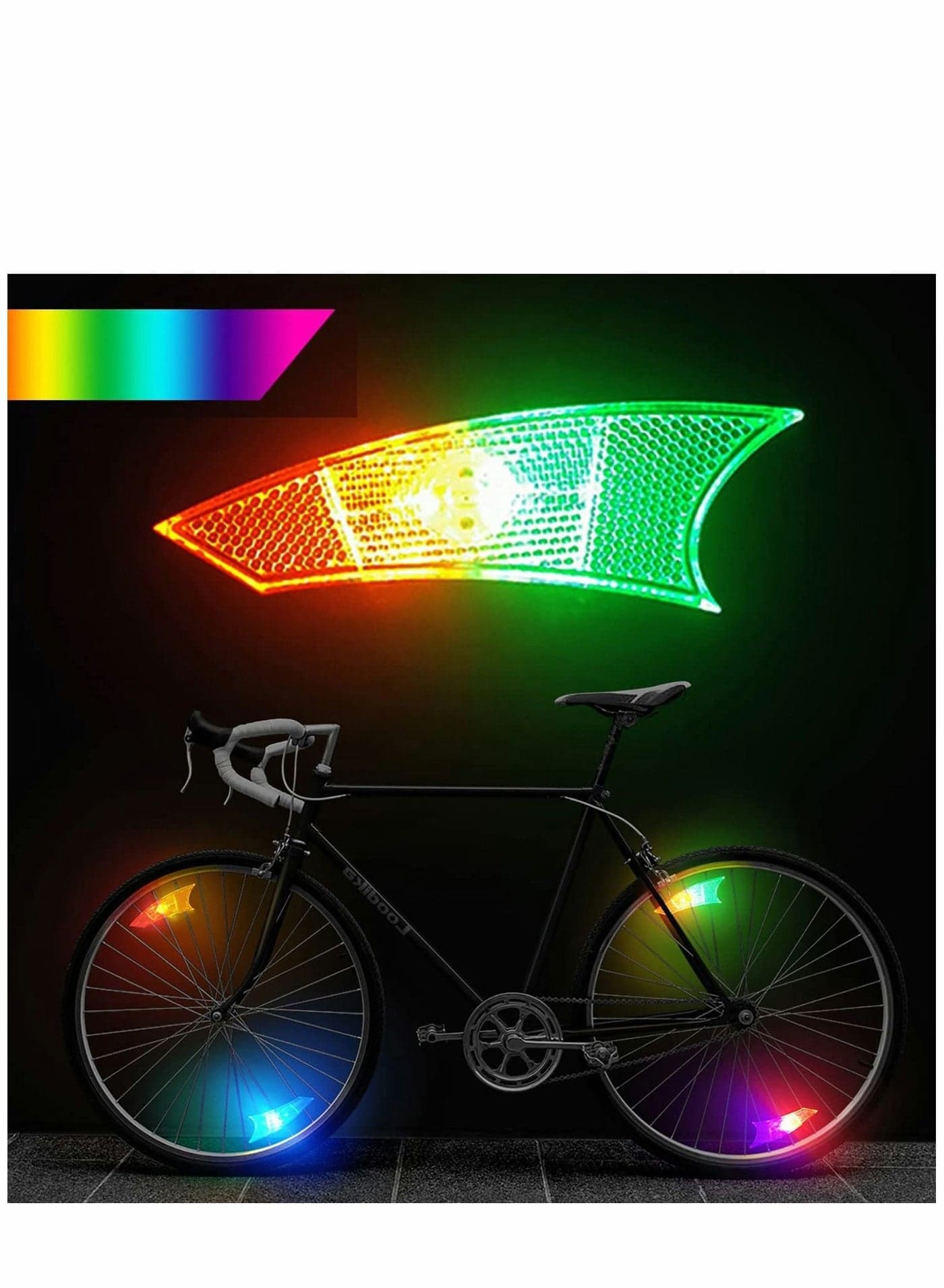 LED Bike Wheel Lights 4 Pack Spoke for Wheels Tires Waterproof Bicycle Refraction Reflective Best Fun Outdoor Cycling Equipment Kids Adult Teens