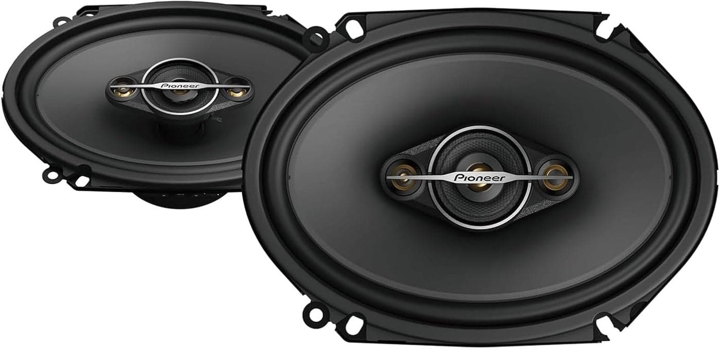 Pioneer ASeries Standard TSA6881F 4Way Coaxial Car Audio Speakers Full Range Clear Sound Quality Easy Installation and Enhanced Bass Response Black 6 x 8 Oval Speakers