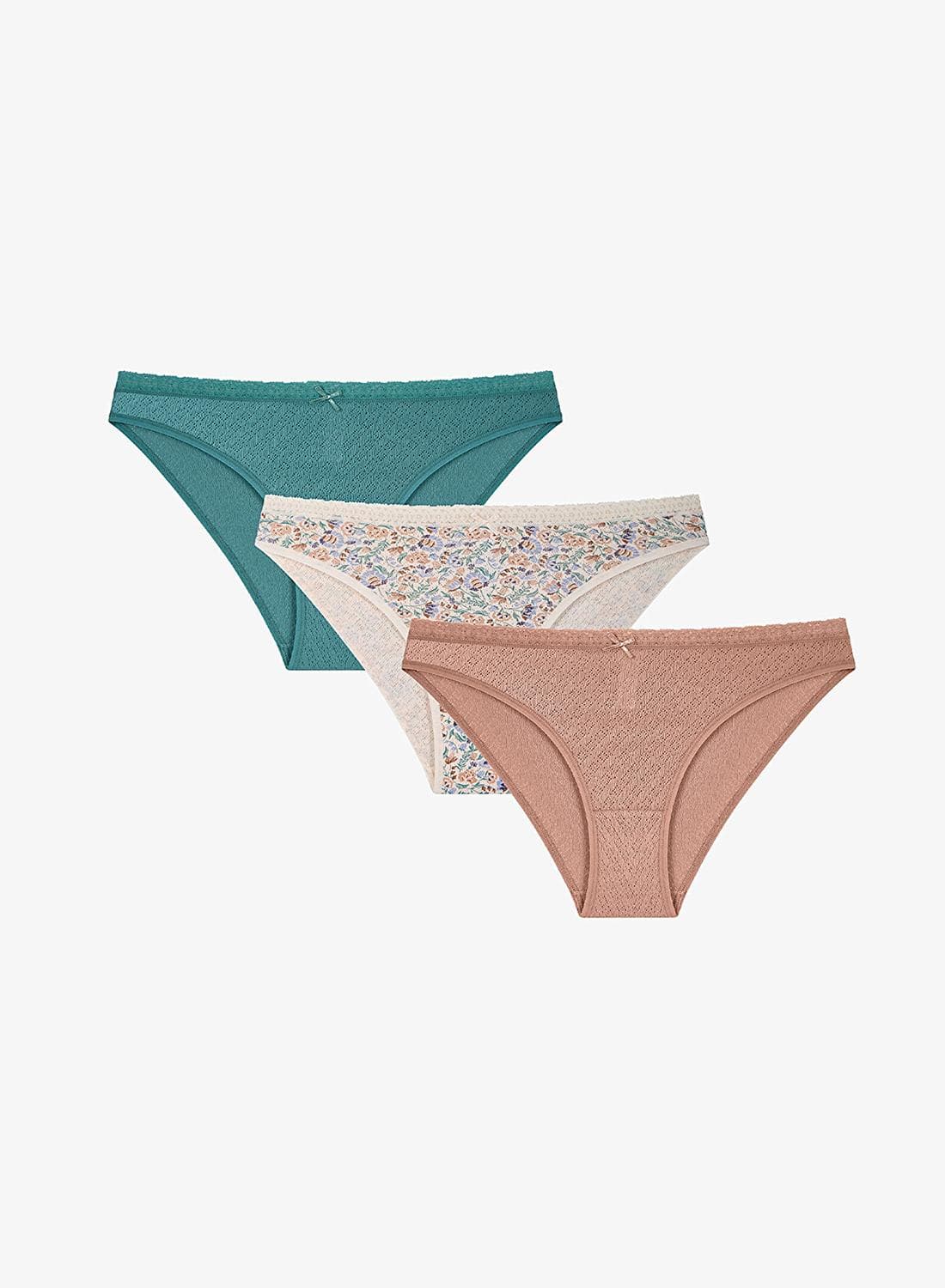 Penti Women's Cotton Everyday Orient Pointel 3-pack Brief - Mix