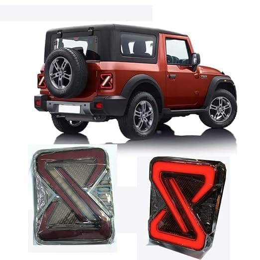 TRENDWALA Smoky Black LED Taillight/Backlight For Mahindra THAR&Thar Roxx (SET) PAIR (Right & Left Both)
