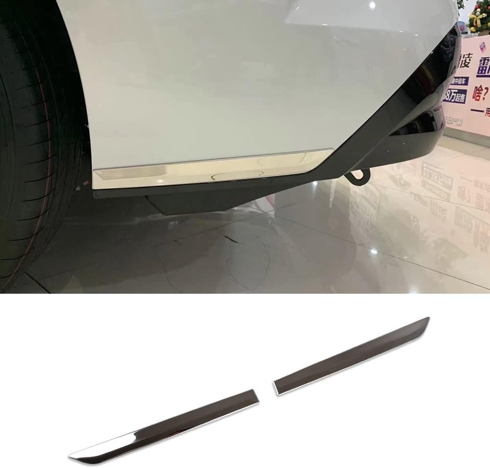 Beautost Rear Bumper Corner Edge Protection Cover Trim for Toyota Sienna 2021-2025 - Stainless Steel
