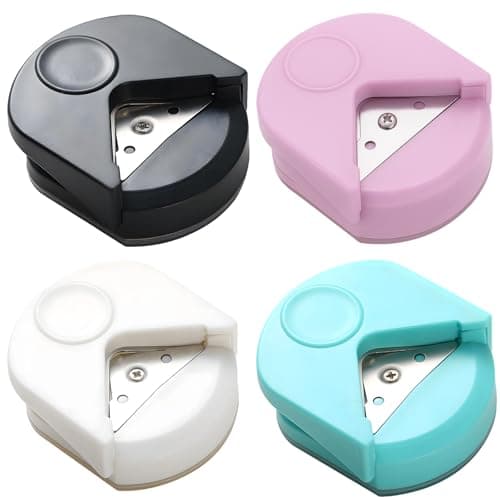 4Pcs Corner Rounder Punch 4mm Mini Corner Rounder Paper PunchSuitable for ScrapbookingPhoto Card Making Paper Cutting DIY Crafts