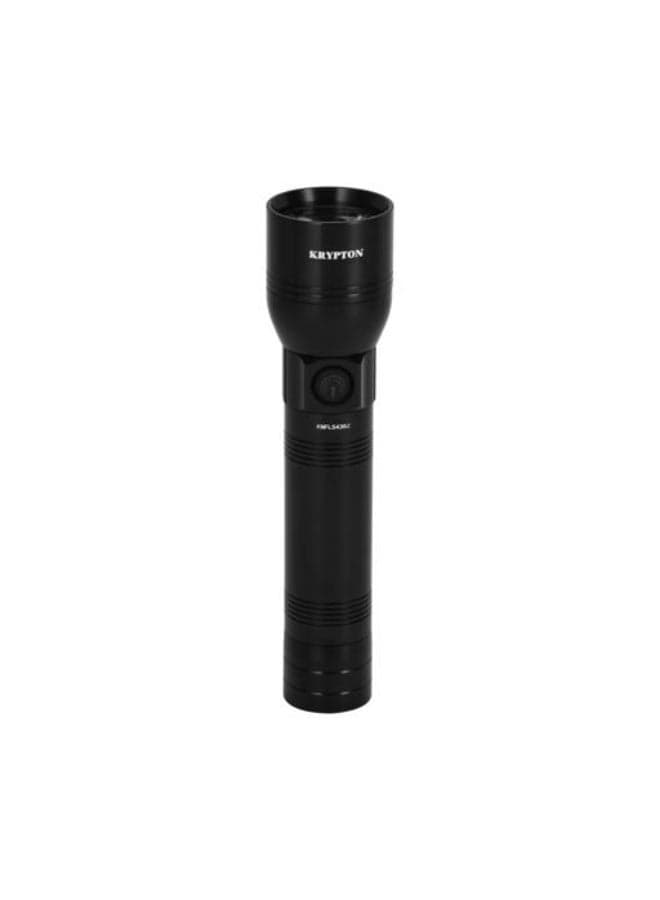 Krypton Zoomable LED Flashlight 5W CREE | 4000mAh Rechargeable Torch with Type-C Fast Charging | 1200m Beam, SOS Mode | Aluminium Body for Camping, Emergencies & Outdoor Use
