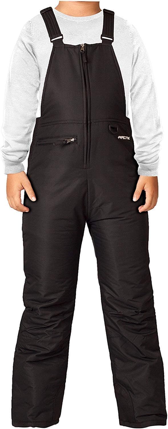 Arctix Kids Insulated Snow Bib Overalls Black Medium
