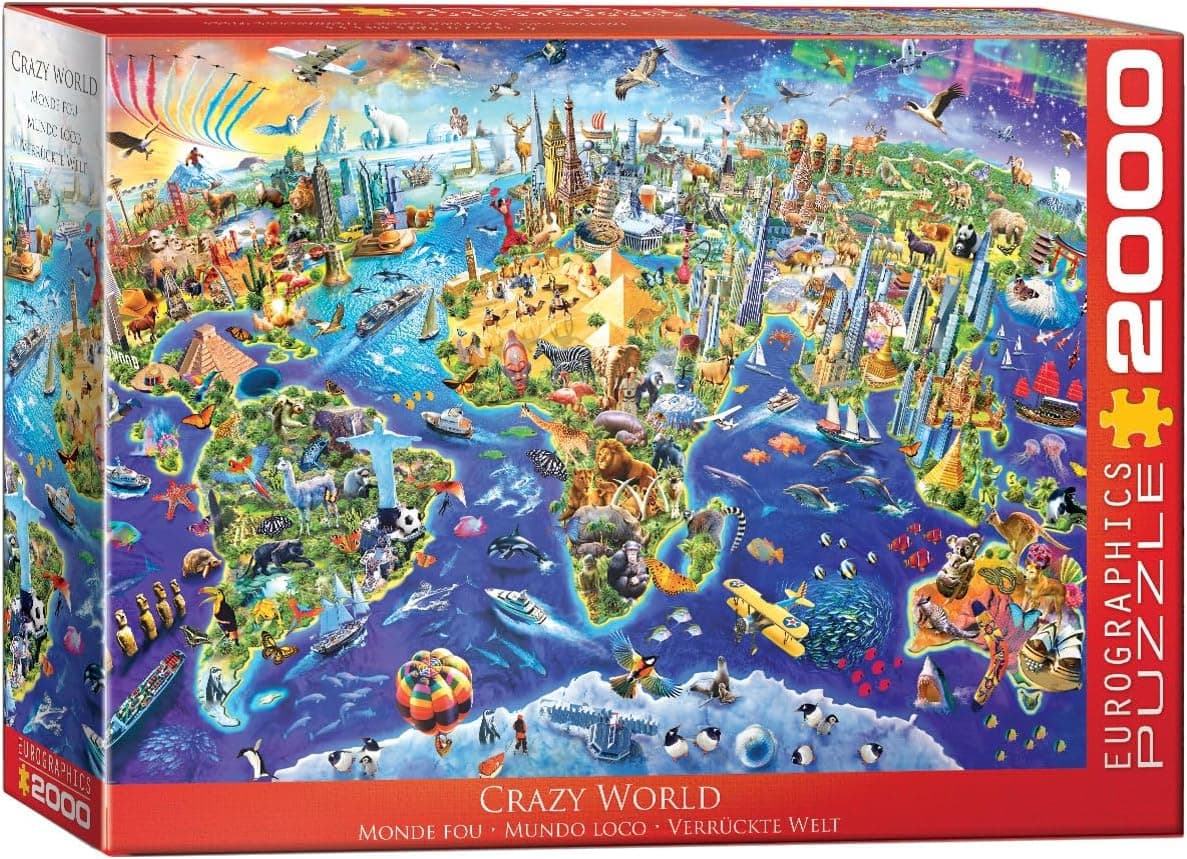 EuroGraphics EURHR Crazy World 2000Piece Puzzle 2000Piece Jigsaw Puzzle 82205343