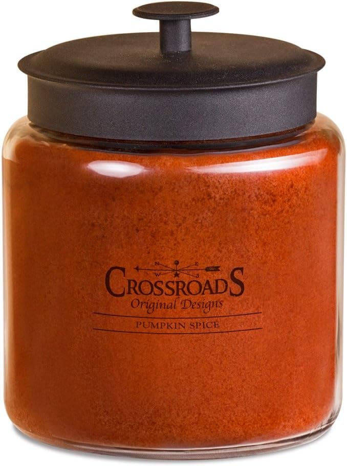 Crossroads Pumpkin Spice Scented 4-Wick Candle, 96 Ounce