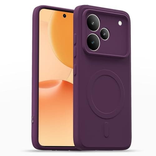 Pikkme Back Cover for Realme P4 Pro 5G Soft Matte Silicone Mag-Safe Design (Mag-Safe Not Support) Camera Protection | Slim Fit Bumper Cover (Purple)
