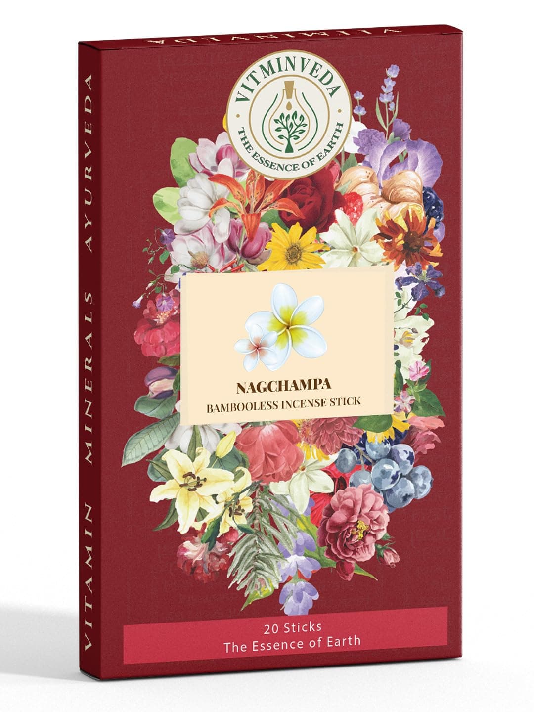 VITMINVEDA Nagchampa Bambooless Incense Stick | Nagchampa Agarbatti | Premium Incense | Luxury Incense | Nagchampa Agarbatti, Dhoop Stick, Free Dhoop Stick Holder (Pack of 1)