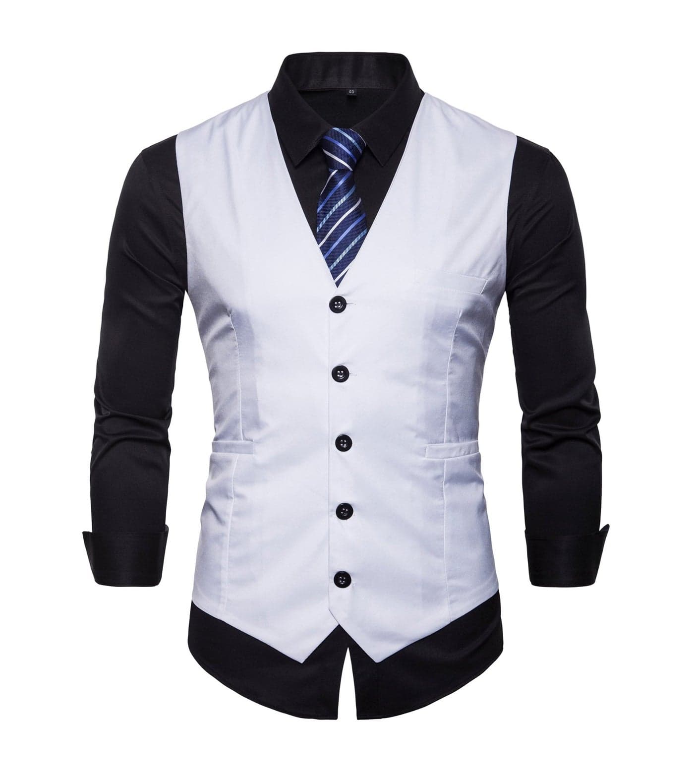 AOYOG Mens Formal Business Vest for Suit or Tuxedo