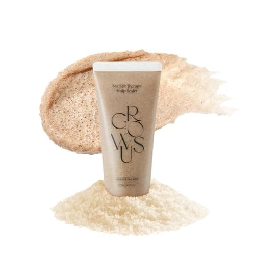 GROWUS Sea Salt Therapy Scalp Scaler Salicylic Acid Niacinamide Dexpanthenol Exfoliating Deep Cleansing Free from Paraben and Sulfate 2 in 1 Type for Itchy and Oily Scalp 423 Oz 120g