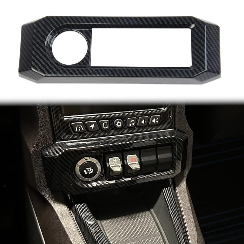 Fewshaw Carbon Fiber Central Control Adjustment Button Panel Cover Trim for Polaris Slingshot 20202025