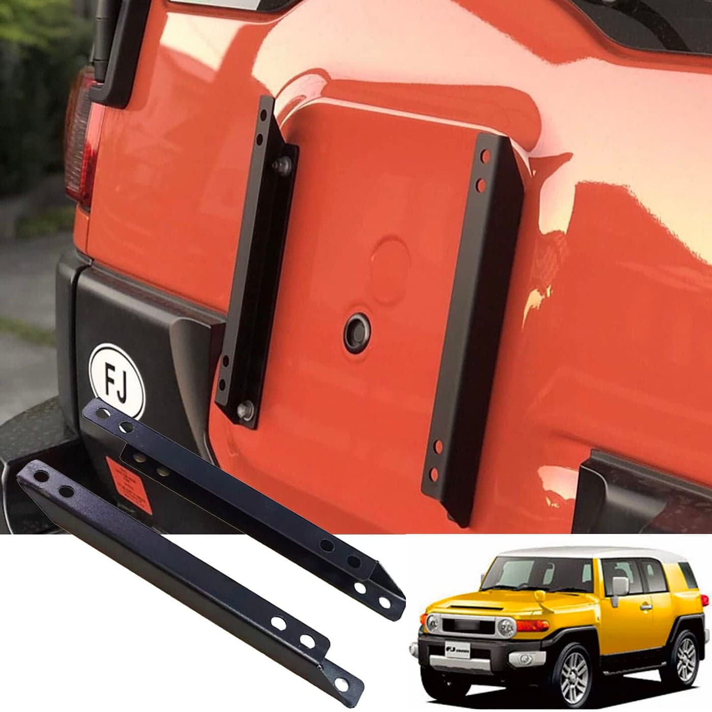 Aosseiye Spare Tire Carrier Spare Tire Mount Compatible with 20072022 Fj Cruiser Spare Tire Reinforcement Bracket