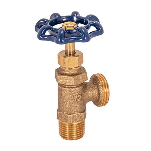 Eastman Heavy-Pattern Boiler Drain with MHT Outlet, 1/2 Inch MIP Connection, Brass Plumbing Fitting with Stuffing Box, 48620