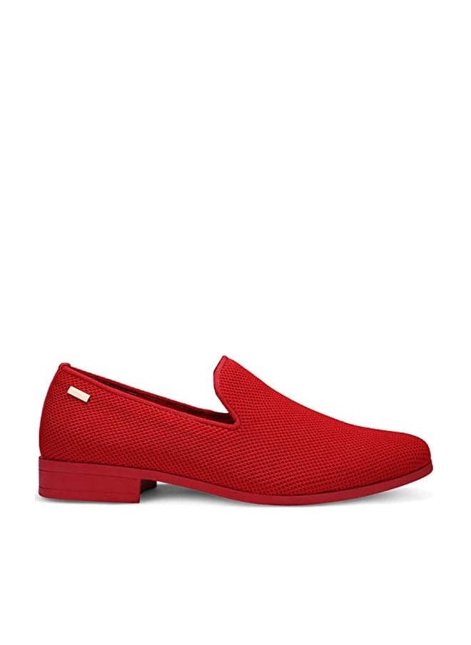 UUBARIS Mens Loafers Dress Shoes Tuxedo Walking Shoes for Work Office Dress Outdoor Red Size 11