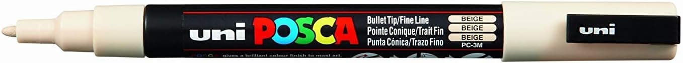 UNIBALL POSCA MARKER PEN PC3M BEIGE SINGLE PEN