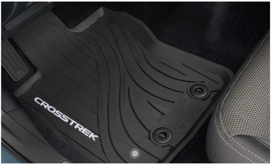 Subaru All Weather Black Rubber Floor Mats Black Rubber Set of 4 for 2026 Crosstrek Hybrid J501SFN030 Genuine OEM
