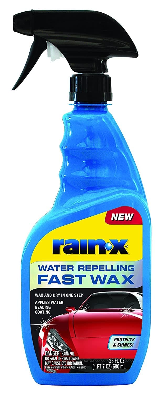 Rain-X 620118 Water Repelling Fast Wax Protects Shines & Beads Water | 680 ML | Pack of 1 | Spray-On Wax for Automotive Paint | High Gloss Shine | Easy Application on Wet or Dry Surfaces