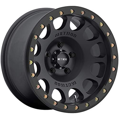 Method Race Wheels 105 Beadlock Matte Black 17x8.5" 6x5.5", 0mm offset 4.75" Backspace, MR10578560500B