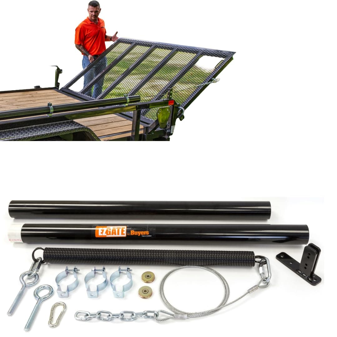 Buyers Products 5201000 EZ Gate Tailgate Assist Reduce Physical Strain With Trailer Tailgates Mounting Hardware Included Handles gates up to 180lbs Works On Most Standard Open Trailers
