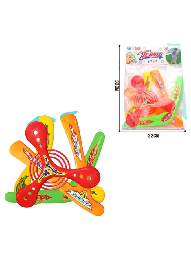 Boomerang Boys Outdoor Sports Toys: Triangle Flying Saucer Stall Swing Darts Rotating Frisbee for Kids - S1044 In One Boomerang - Ultimate Outdoor Fun, Flying Disc Game, Kids Sport