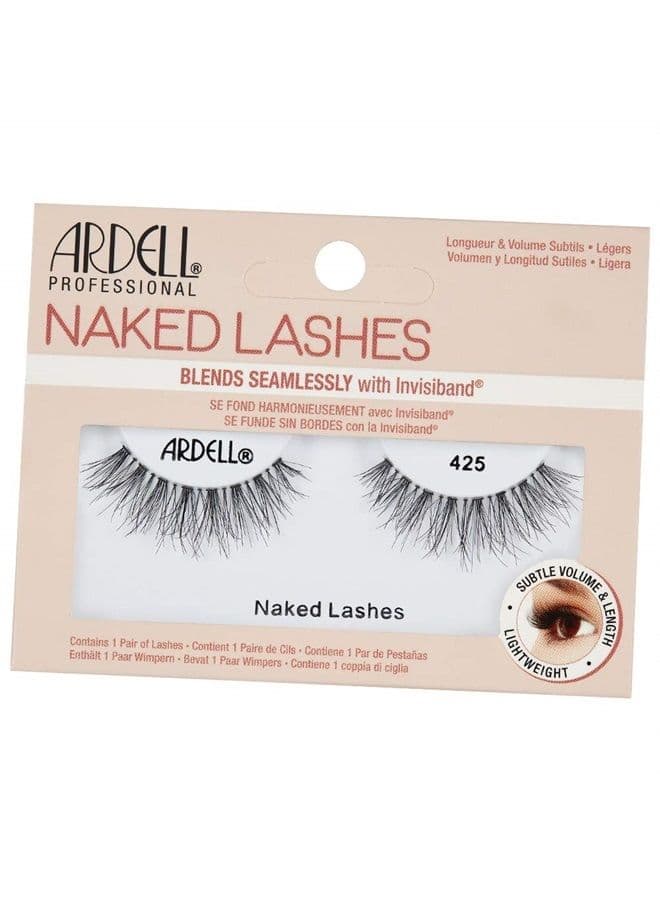 Strip Lashes Naked Lashes 425 with Invisiband, 1 pair