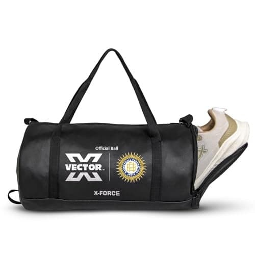 Vector X X-Force BFI Approved Gym Bag or Men and Women Carrying Gym Accessories/Adjustable Shoulder Bag for Men/Duffle Gym Bags for Men/Sports & Travel Bag/Sports Kit/Duffle Bags Travel (Black)