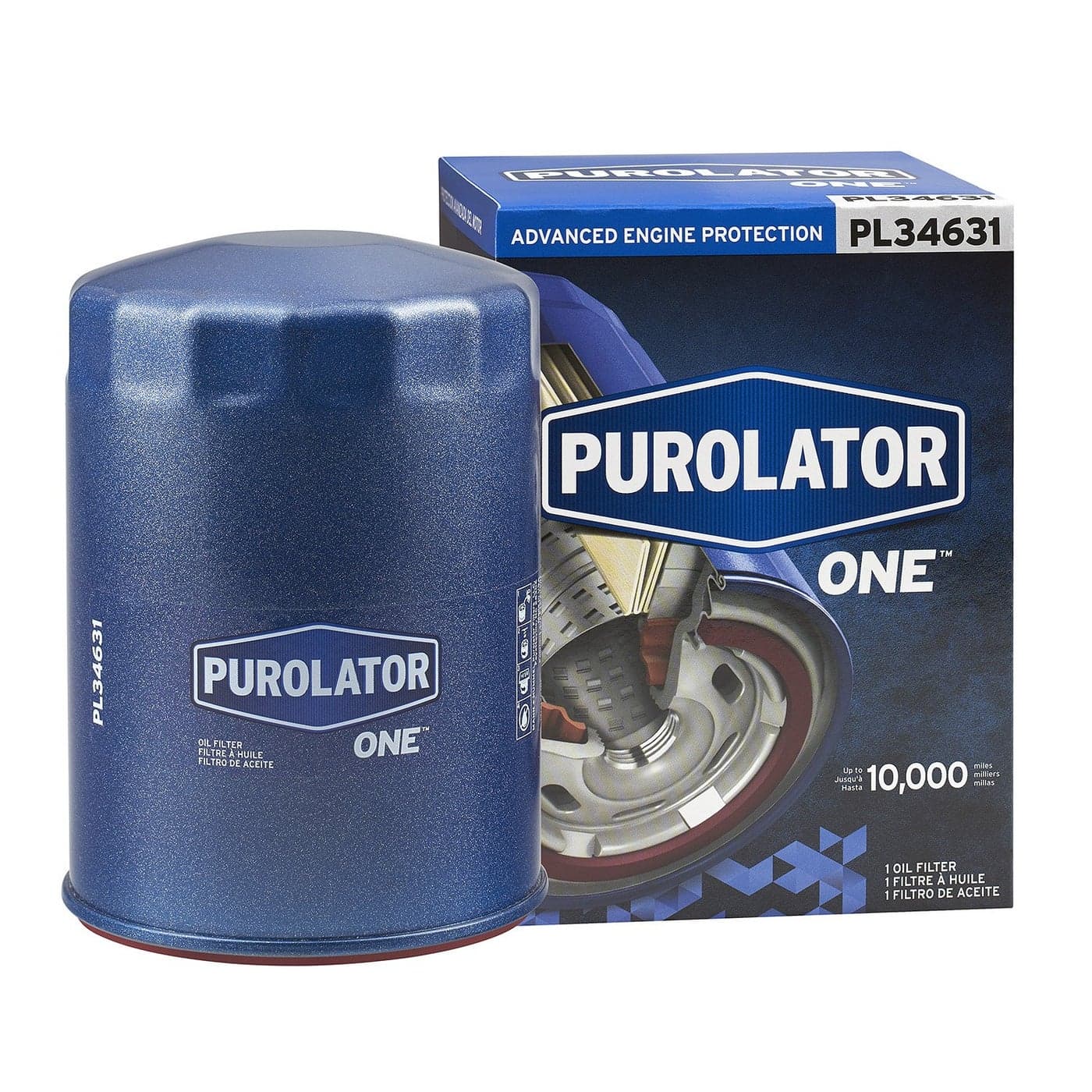 Purolator PL34631 PurolatorONE Advanced Engine Protection Spin On Oil Filter Compatible With Chevrolet C1500 Tahoe C10 C2500 C3500 Express 3500 K10 K3500 C1500 Suburban GMC C1500 and Yukon