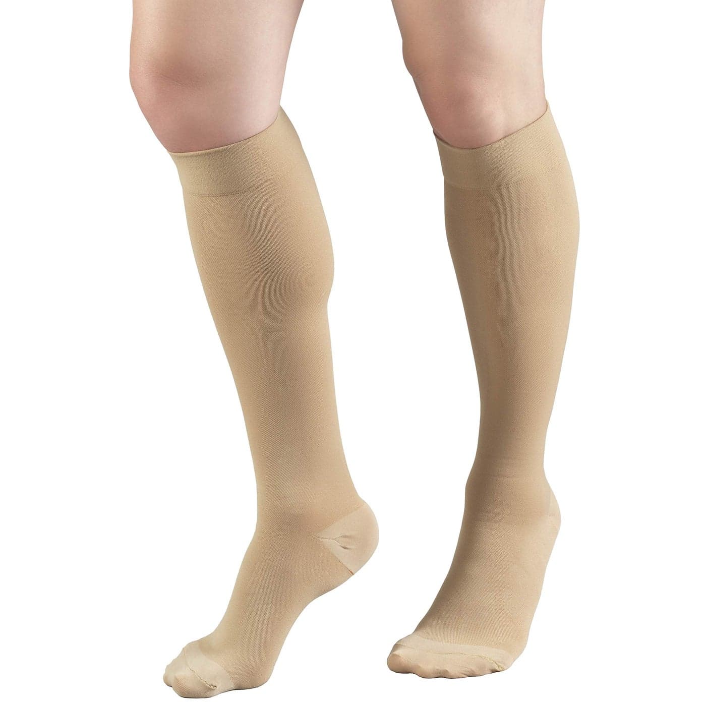 HMNA 9808 Compression Stockings Regular 1520 mmHg Below Knee BK Men or Women Closed Toe Beige 4XLarge Size G