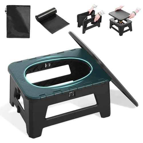 HHuanwfer Incar Portable Toilet Collapsible Potty Emergency Toilet Temporary Potty For Outdoor Camping Road Trips Traffic Jams Boating And Fishing