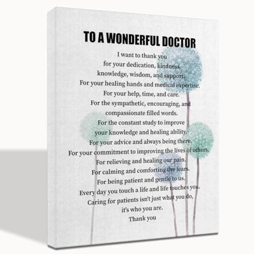 Obgyn Gifts For Doctors, Doctor A Wonderful Doctor Inspirational Decor, Canvas Wall Art, Unique Gifts For Doctors16x20 inch