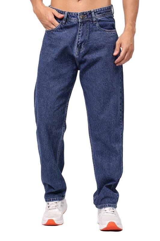 London Hills Men Jeans || Loose Fit High Rise Denim || Baggy Fit Jean's for Man || Dance Rap Rapping Style Pant for Men || Stretchable Casual Wear Jean,s || Denim Cotton Jeans (0)