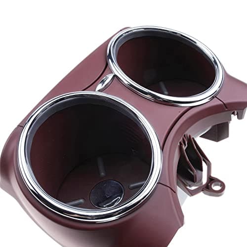 A-Premium Cup Holder Compatible with Mercedes-Benz C219 Series CLS500/CLS55 AMG 2006, CLS550/CLS63 AMG 2007 2008 2009 2010, Sedan, Red, Replace# 2196800414