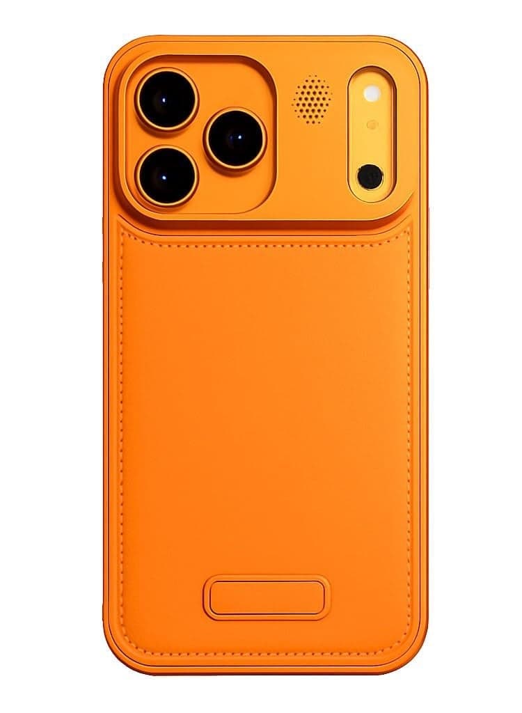 Premium Metallic AeroFLex Aluminium Leather Case with Aroma Perfume Cover Compatible for iPhone 17 Pro