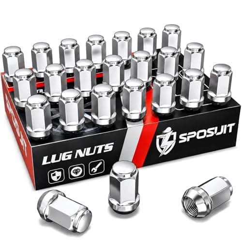 Sposuit 7/16-20 Lug Nuts - Replacement for 1953-1983 Chevy Corvette, 1967-1982 Camaro, 1964-1983 Malibu - Closed End Chrome Lug Nut(20 Pcs)