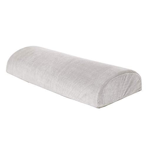 PumPum Orthopaedic Half Moon Multi-use Knee, Leg & Back Support Pillow for Pain Relief with Washable Hypoallergenic Cover - 28" Inch, Grey
