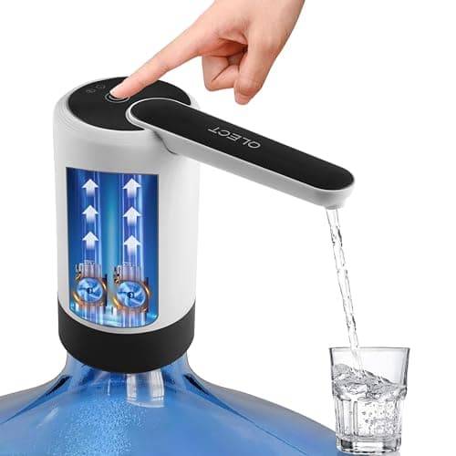 Qlect Automatic Electric Water Dispenser Pump for 20 Litre Bottle Portable Water Pump Dispenser for Home, Office, and Outdoors | 1200 mAh C-Type Fast Charging Battery | Durable Design