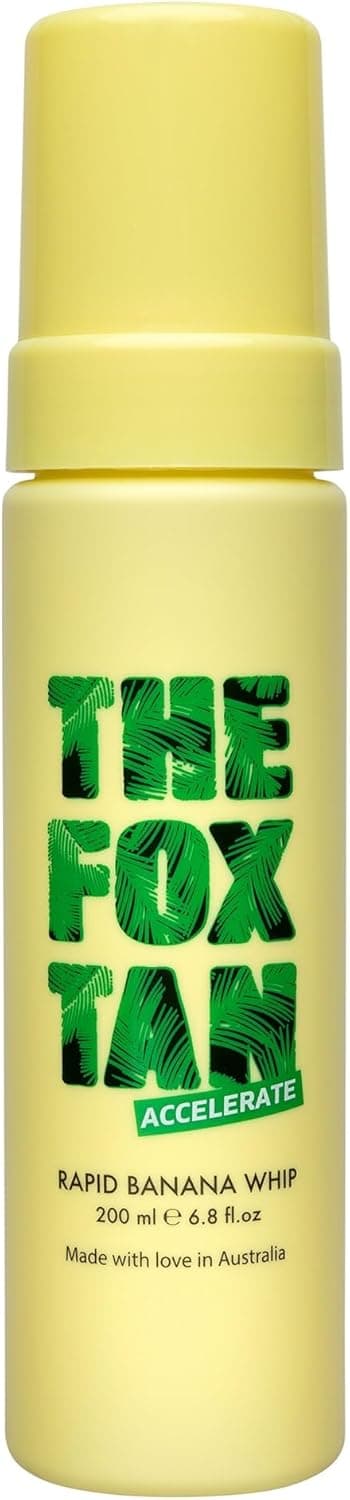 The Fox Tan Rapid Banana Whip Natural Tanning Accelerator Lotion For Darker Deeper Faster Tans Delivers Hydrated Vibrant Skin 200ml