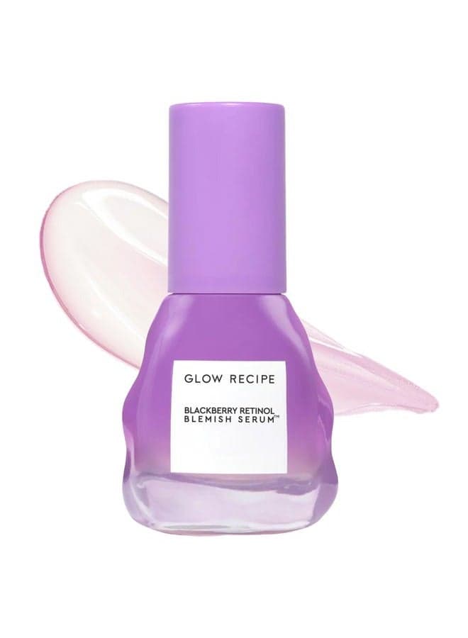 Gentle Blackberry Retinol Night Serum - Anti Aging Korean Face Serum for Sensitive Skin + Hydrating Triple Retinoids & Glycerin to Clarify Blemishes, Smooth Texture, Lines & Wrinkles, 30ml