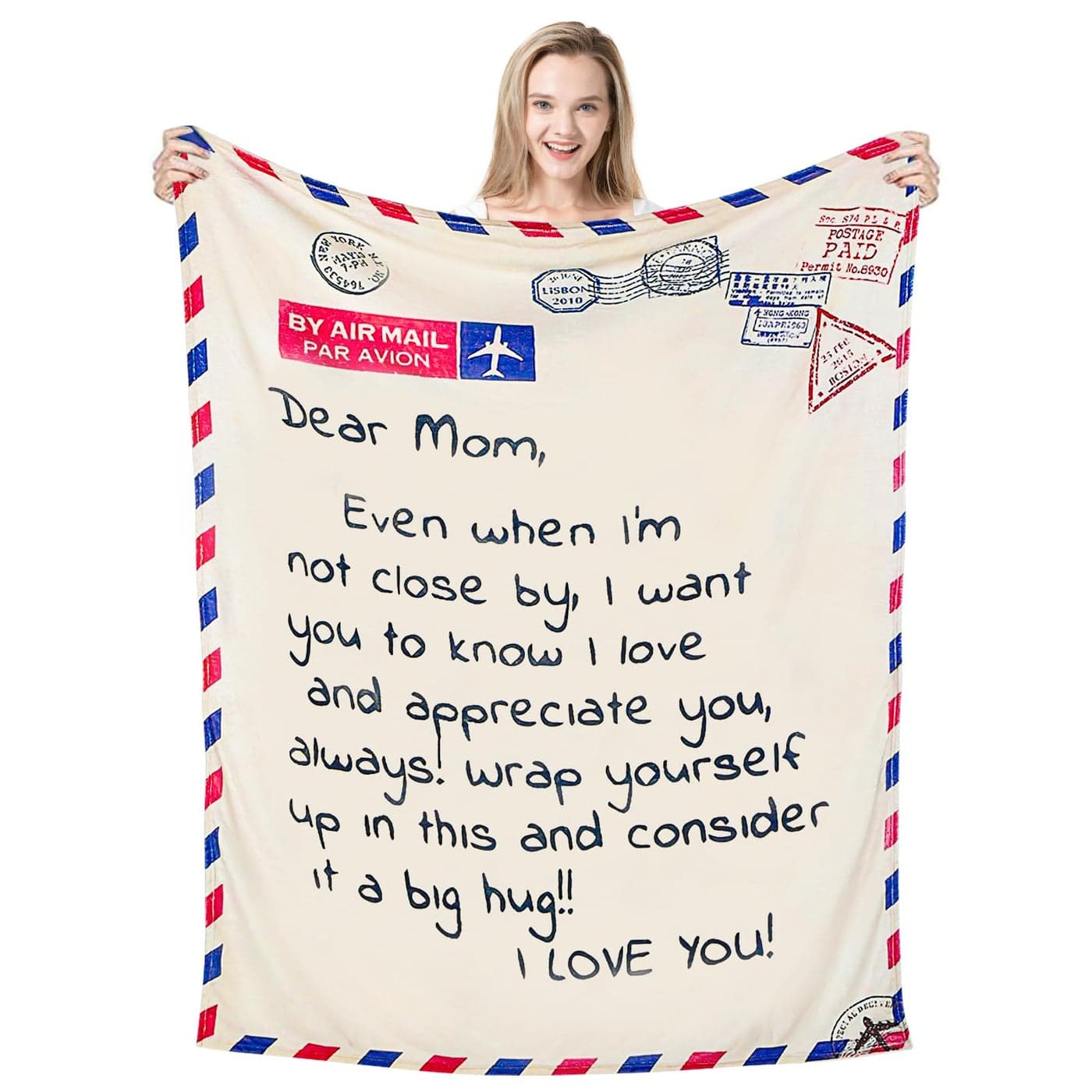 VETEBLE 70 x 55 inches Super Soft Blanket Gifts for Mom Perfect Mother Gifts for Mothers Day Christmas Birthday Gifts for Mom from Daughter Son