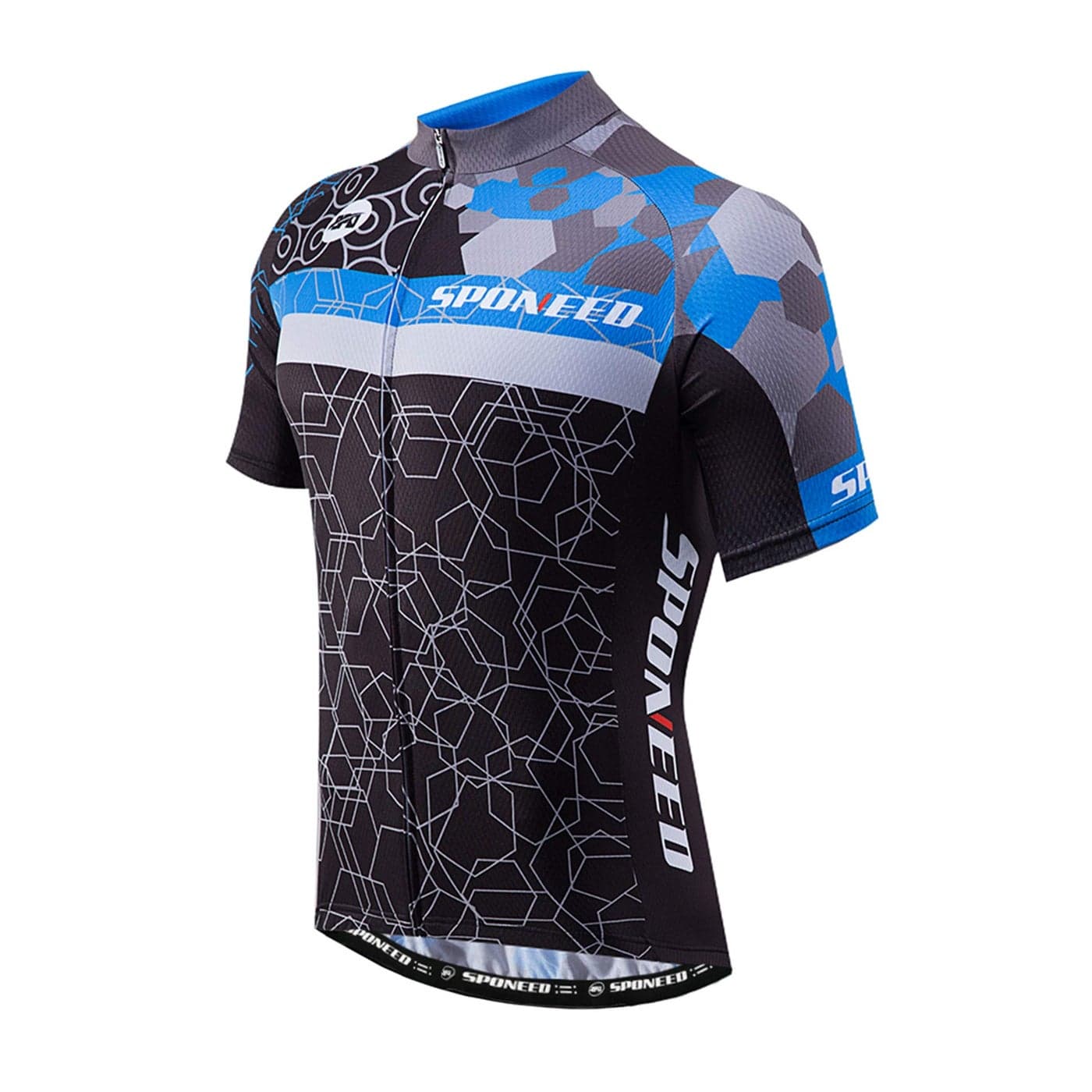 Cycling Club Shirts Uniform Short Sleeved Biking Jersey for Men Bicycle Tops Camouflage US M Multi Blue
