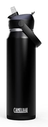 CamelBak Thrive Flip Straw Insulated Stainless Steel Water Bottle Black, 32oz