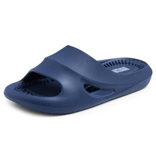 DOCTOR EXTRA SOFT Men's Orthopedic Acupressure Sliders/Slippers with Cushion FootBed for Adult| Comfortable & Light Weight | Stylish & Anti-Skid| Waterproof & Everyday Flip Flops for Gents & Boys D-534