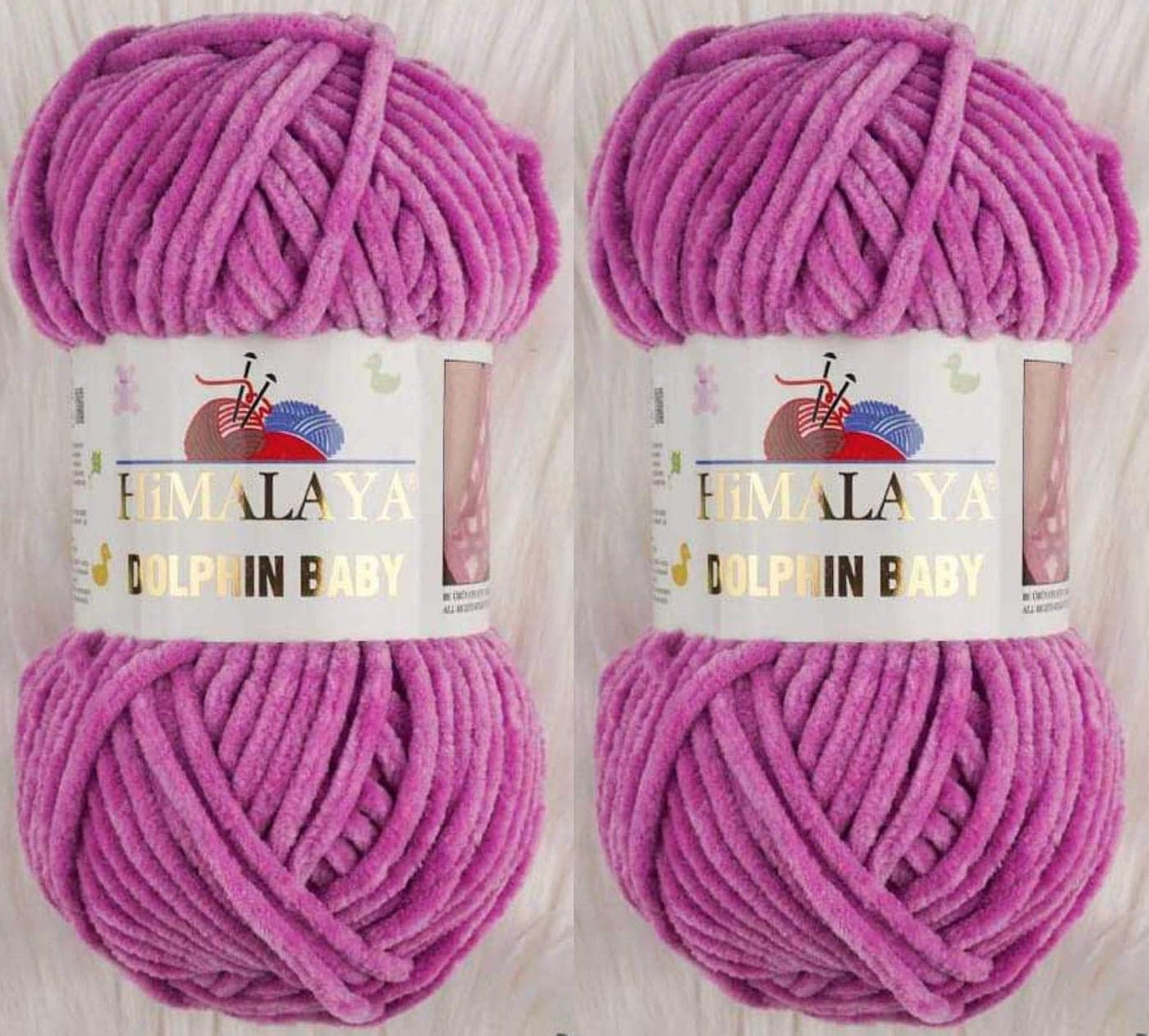 Himalaya Dolphin Baby Yarn Knitting Yarn 2 Skeins 264 Yards 2x100gram Super Bulky Baby Blanket Yarn 80356