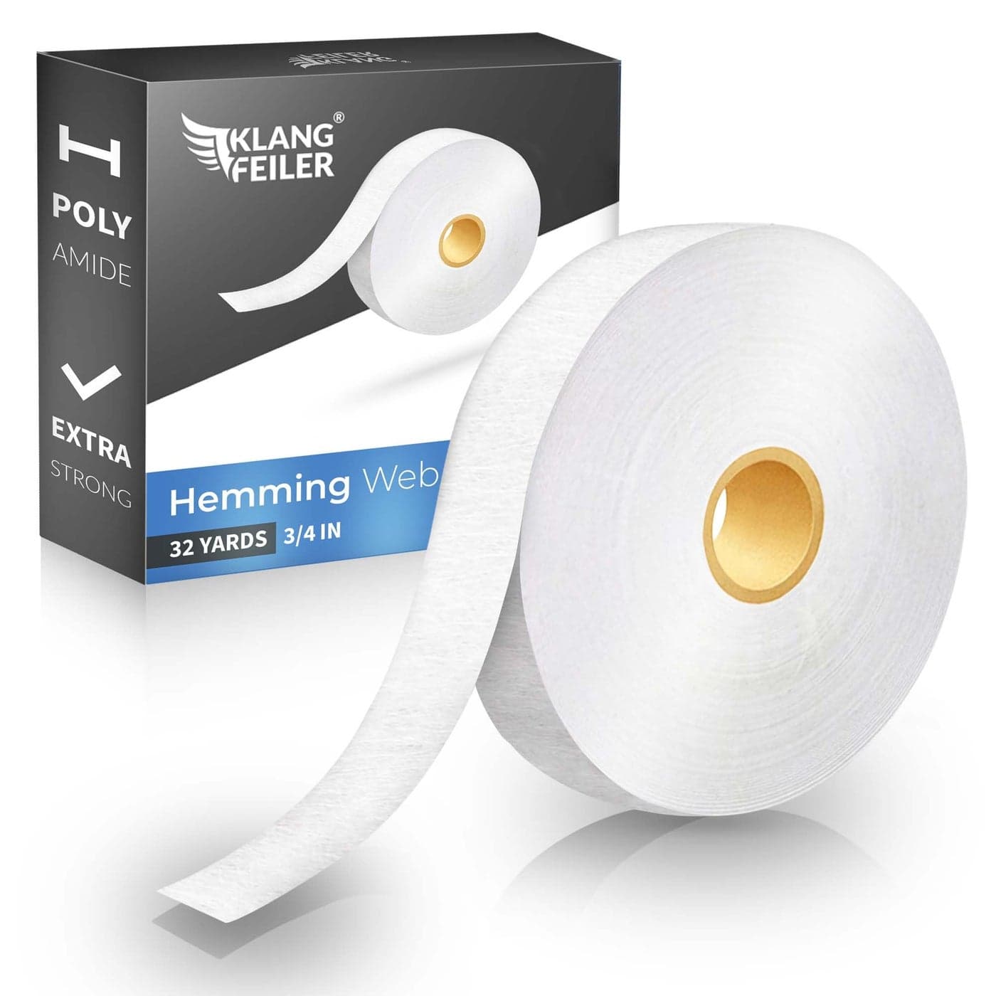 Klangfeiler Iron on Hemming Web 075 INCH x 32 Yards Extra Strong Iron Required