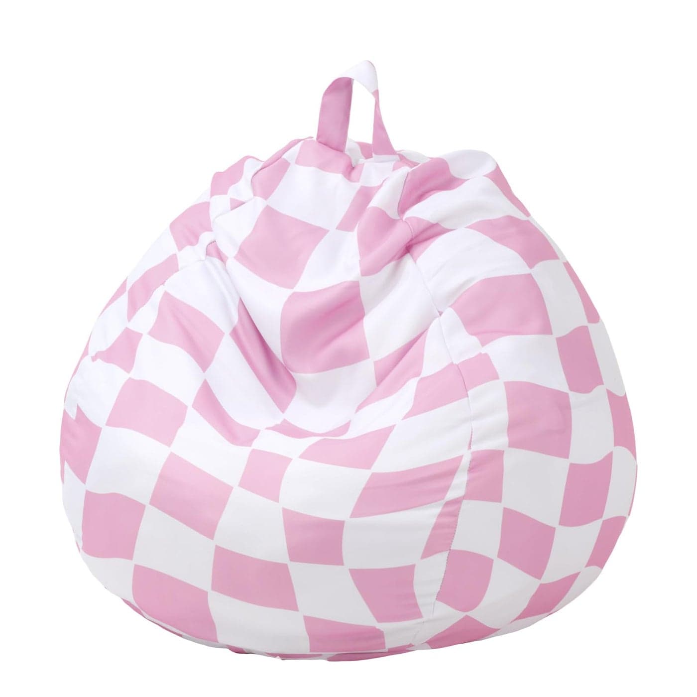 VitalCozy Bean Bag Chair for Teens No Filler Stuffed Animal Storage Bean Bag Chair Cover Polyester Stuffable for Kids Plush Toys Clothes Home SuppliesPink Plaid
